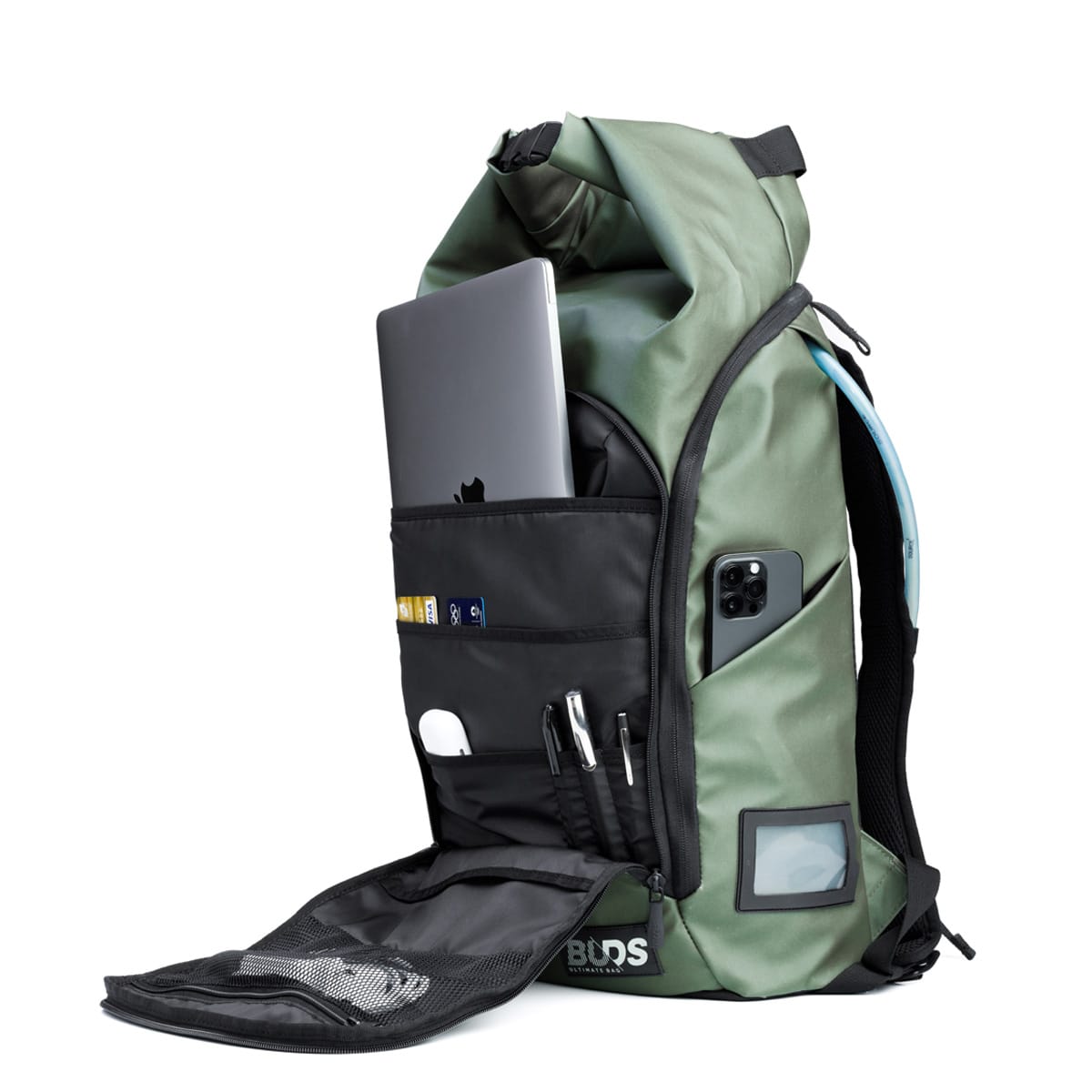 BUDS CITY BAG TRAVEL 35 L Zaino nero/kaki