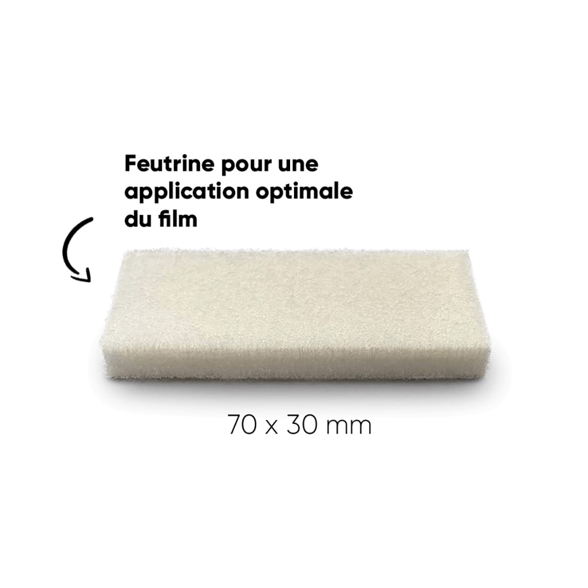 CLEARPROTECT Protezione adesiva lucida della manovella