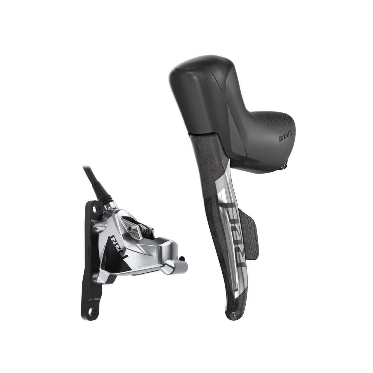 Leva Sinistra e Pinza Anteriore SRAM RED ETAP AXS Doppio Attacco Piatto Senza Disco