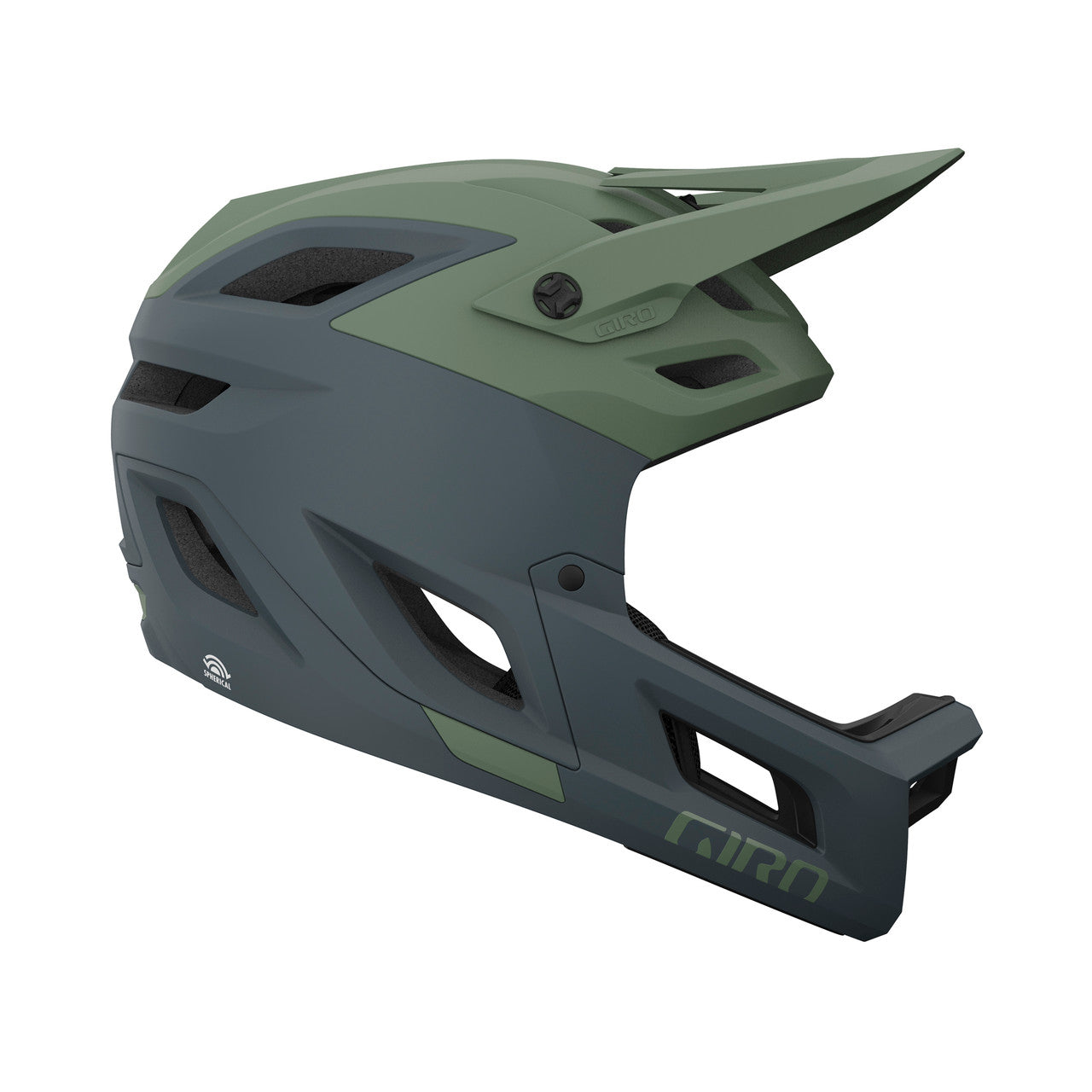 Casco MTB GIRO COALITION SPHERICAL Nero/Verde opaco