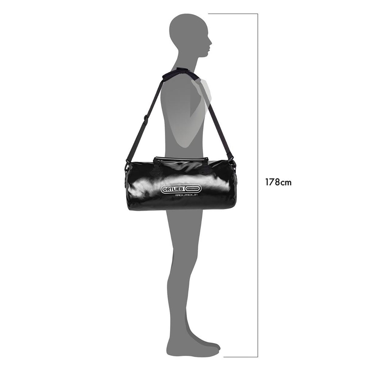 Borsone da viaggio ORTLIEB RACK-PACK 31 L Nero