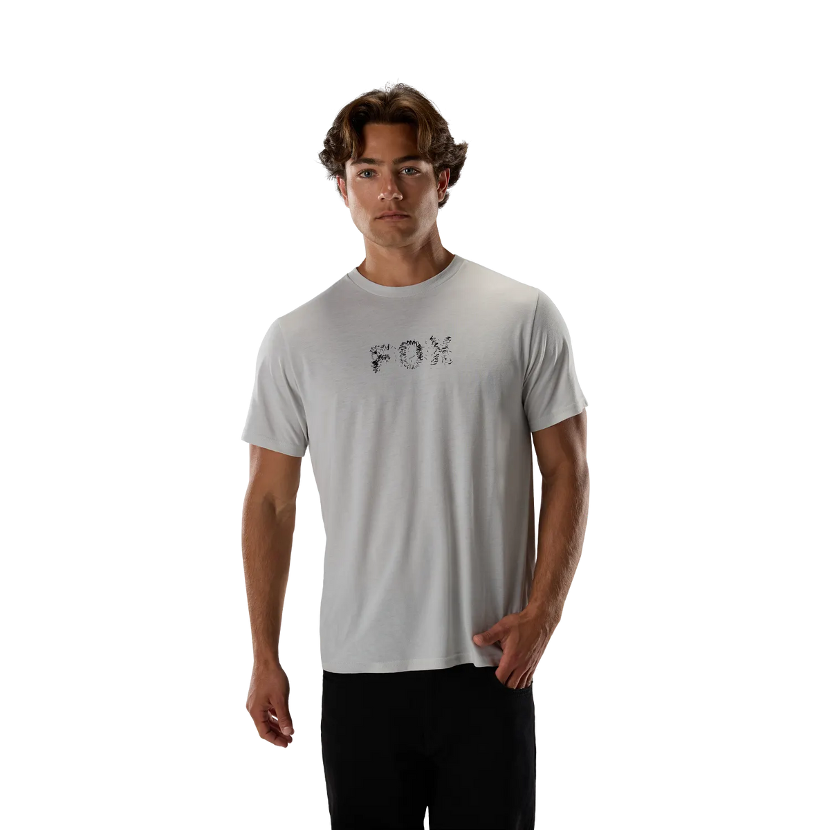 T-Shirt FOX SLOWBURN DRI-RELEASE Maniche Corte Grigio Chiaro