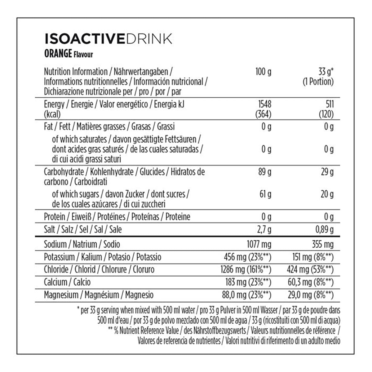 Bevanda energetica POWERBAR ISOACTIVE (1,3 kg) Arancia