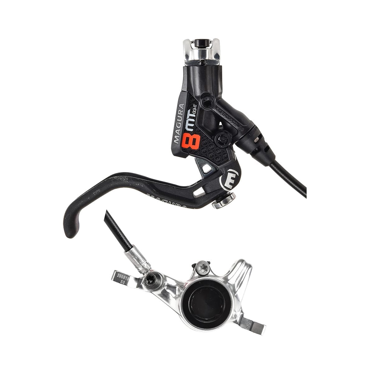 Coppia di freni MAGURA MT8 PRO Discless Nero/Argento