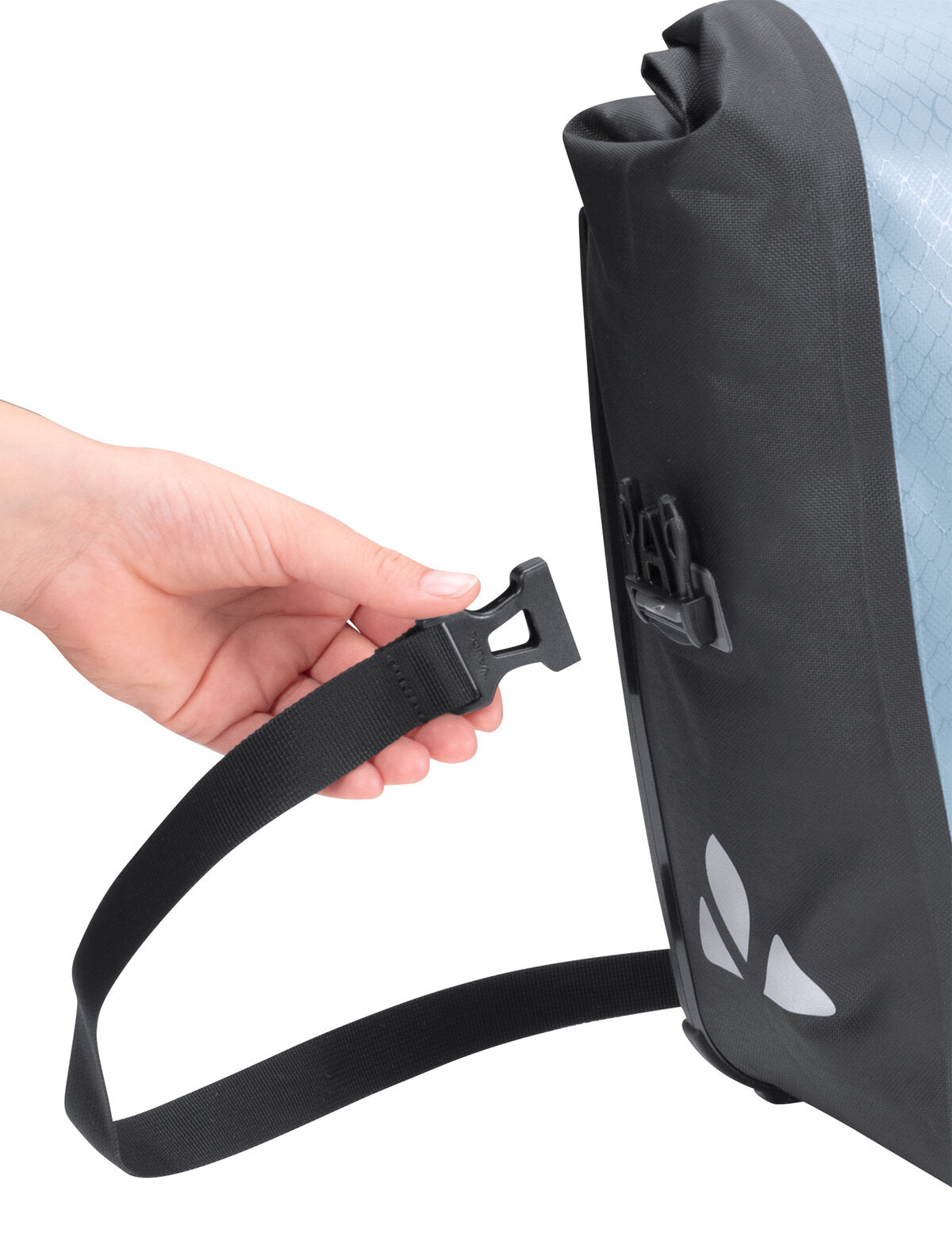 Coppia di borse portapacchi VAUDE AQUA FRONT 28 L Nordic Blue