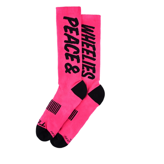 TROY LEE DESIGNS PERFORMANCE PEACE & WHEELIES Calzini Fushia 2025