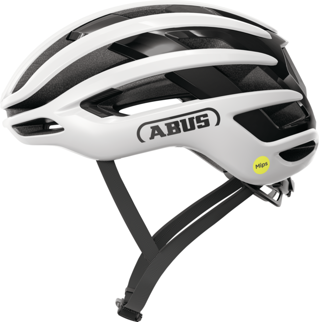 ABUS AIRBREAKER 2.0 MIPS Casco da strada Bianco lucido