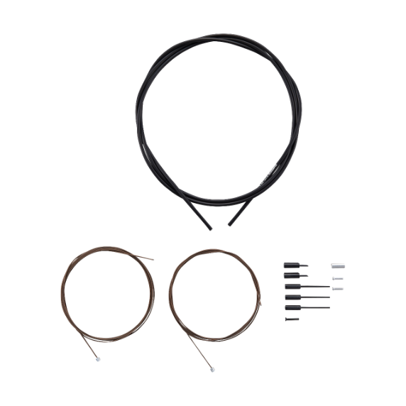 Kit cavi e custodie per deragliatore in polimero nero SHIMANO DURA-ACE 9000