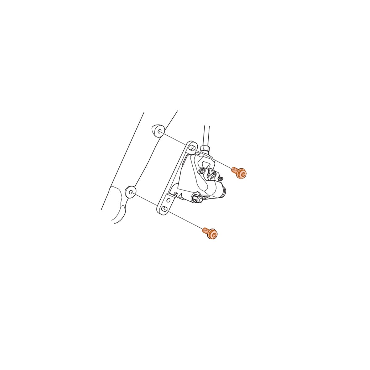 Vite di fissaggio pinza anteriore SHIMANO DURA-ACE FLATMOUNT R9170