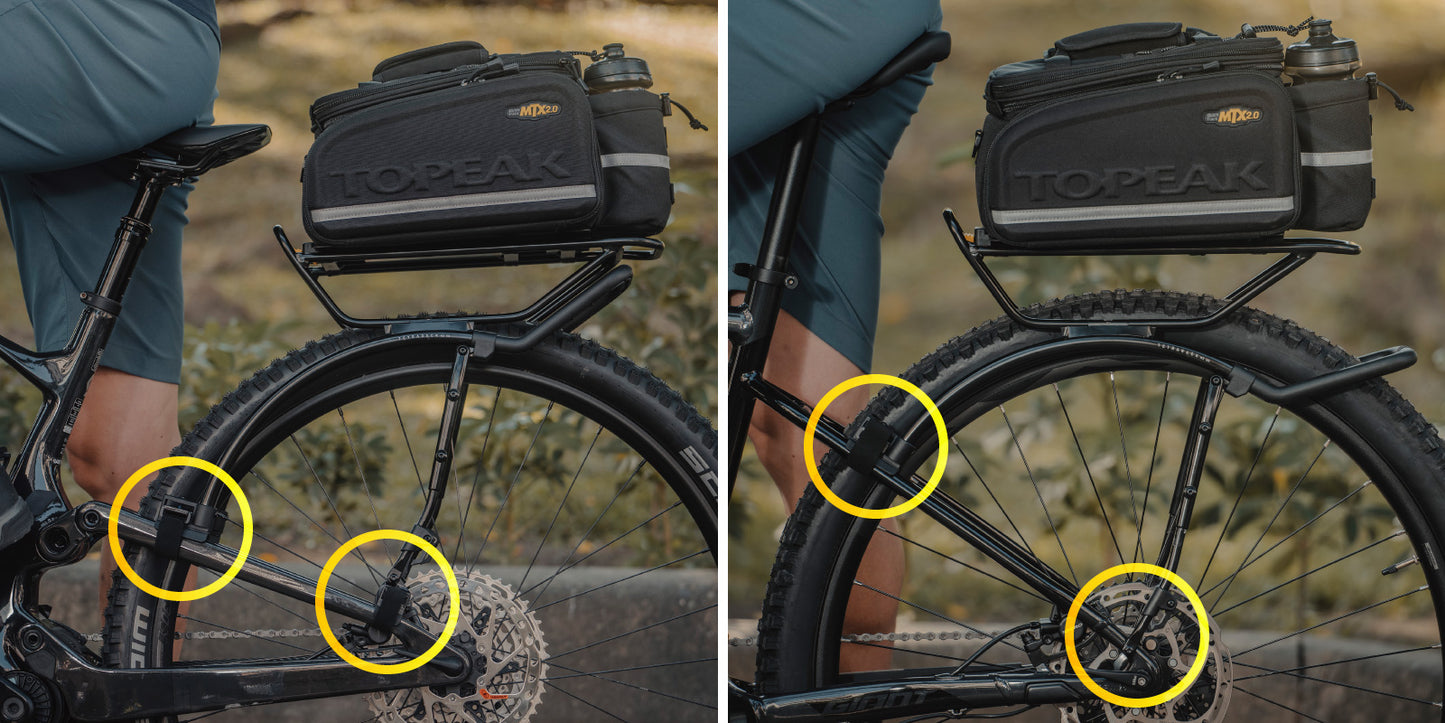Portapacchi MTB TOPEAK TETRARACK M2 HD Nero