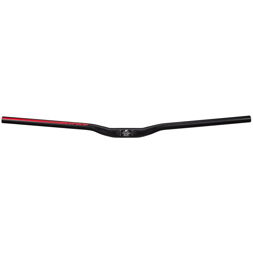 Manubrio SPANK SPOON 800 Rise 20mm 800mm Nero/Rosso