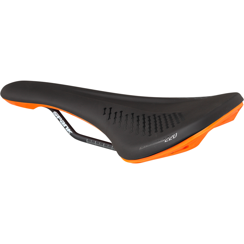 Sella SPANK OOZY 220 144mm CrN/Ti Binari Arancioni