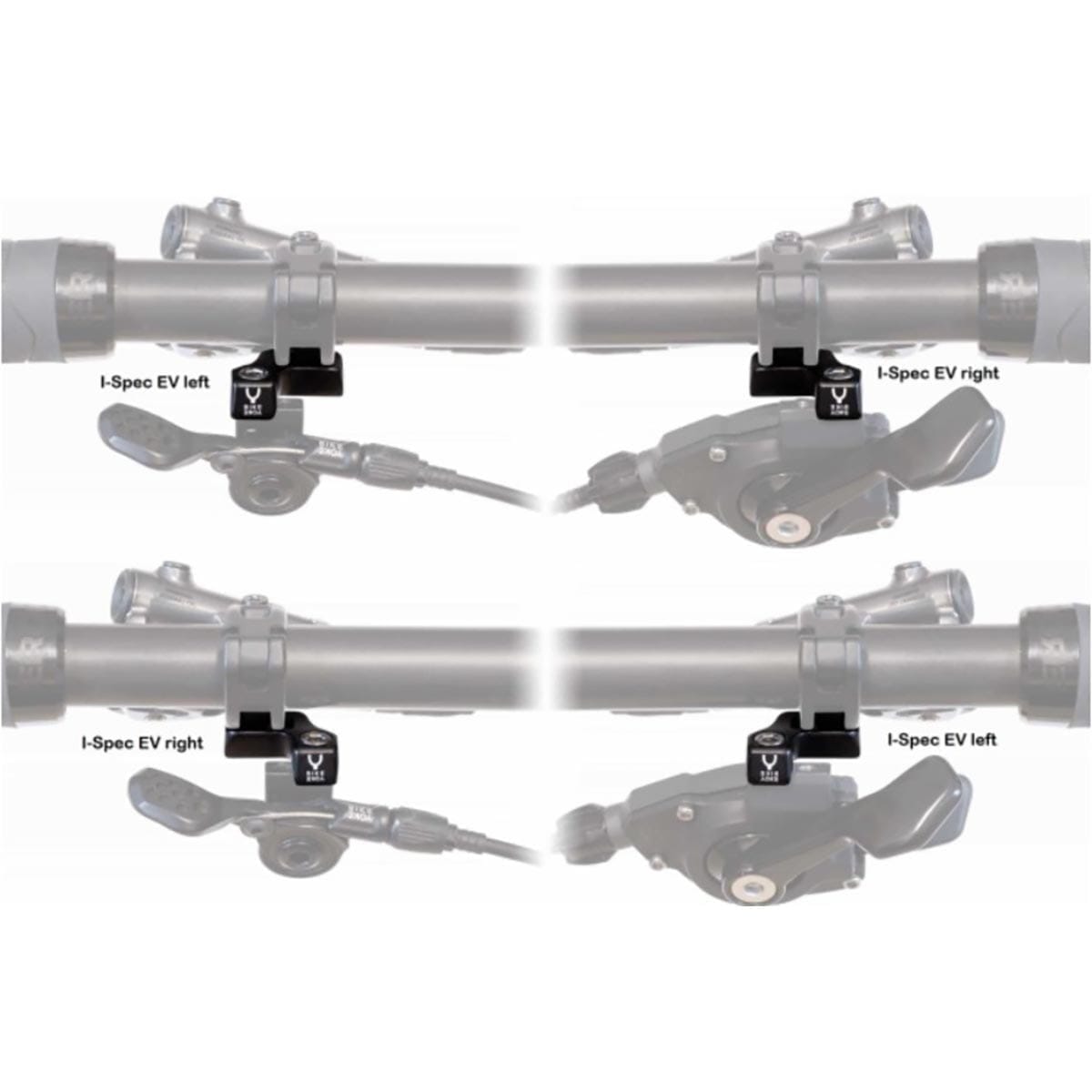 Adattatore di montaggio per BIKE YOKE Triggy Shimano i-Spec EV Destra #BY-SPECEVR