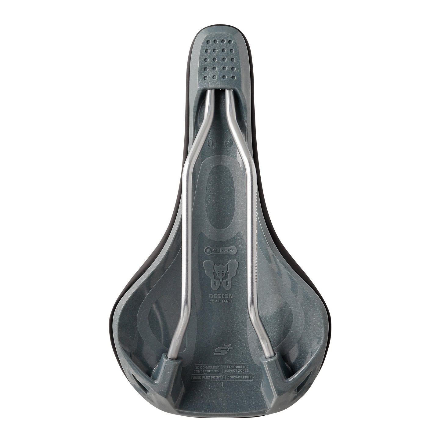 Sella SPANK OOZY 220 144mm Binari CrN/Ti Grigi