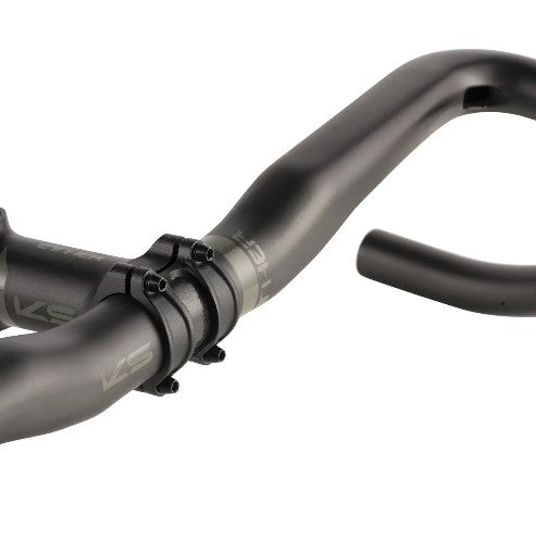 KS KIND SHOCK ETHER CARBONE Manubrio Flare 18° GRAVEL