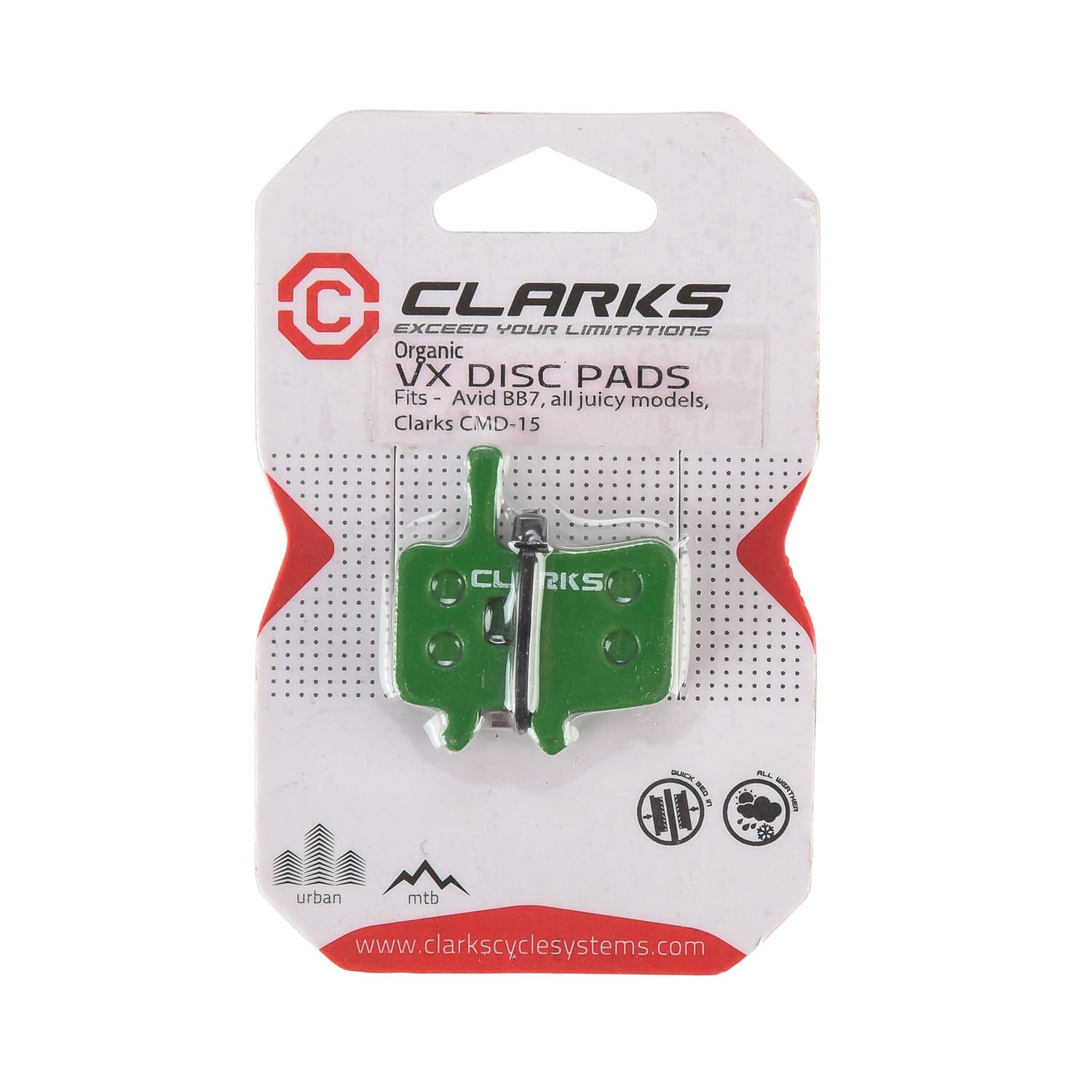 Plaquettes Organiques CLARKS Avid Juicy 3 / 5 / 7 / Ultimate / BB7 / Promax DSK-905