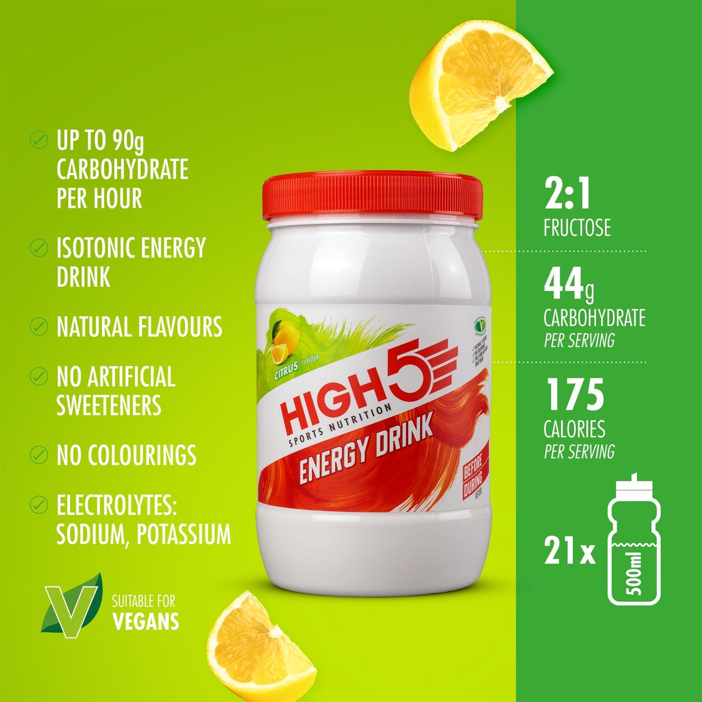 High5 ENERGY DRINK (1kg) Limone