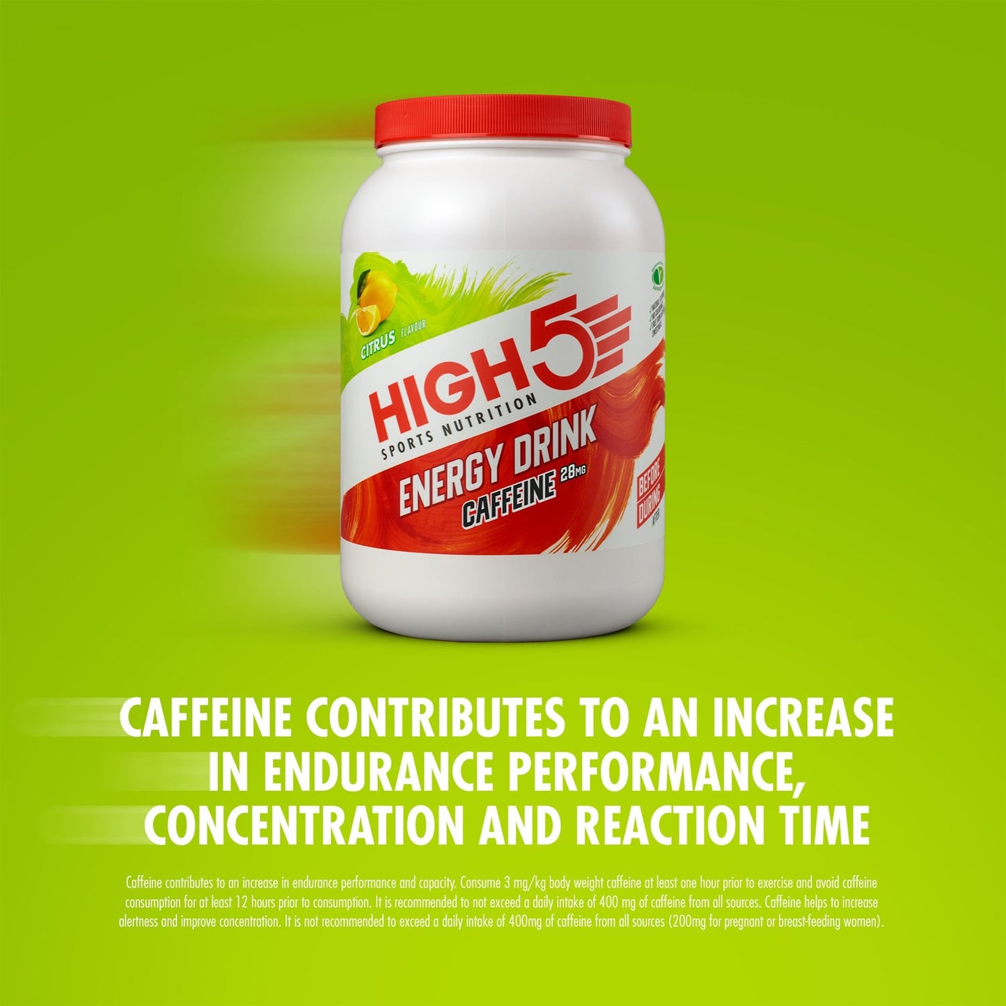 Bevanda energetica High5 ENERGY DRINK CAFFEINA (2,2 kg) Limone