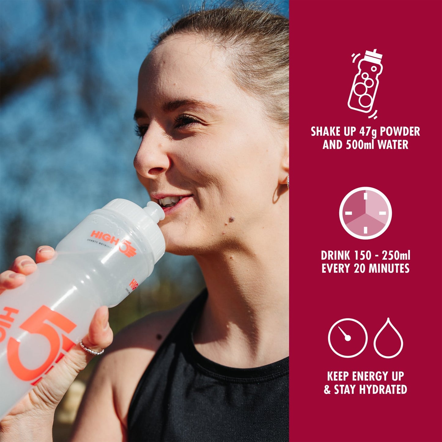 Bevanda energetica High5 ENERGY DRINK (47g) Frutti Rossi