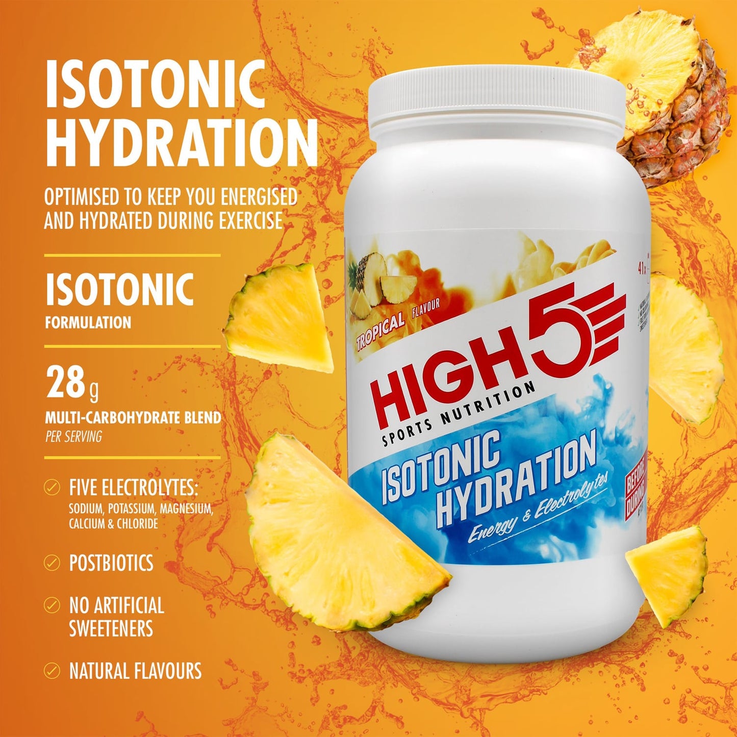 Bevanda energetica High5 ISOTONIC (1,23 kg) Tropical