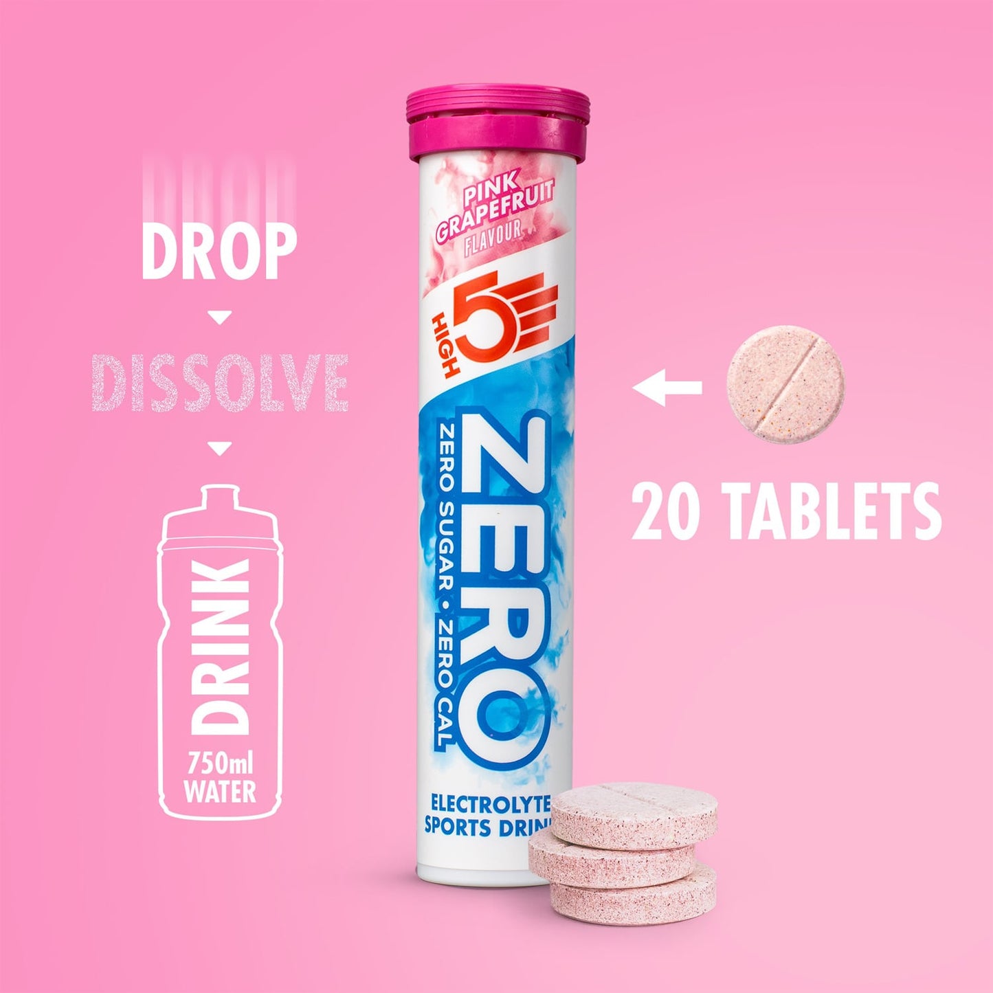 High5 ZERO Idratazione elettrolitica (20 compresse) Pompelmo