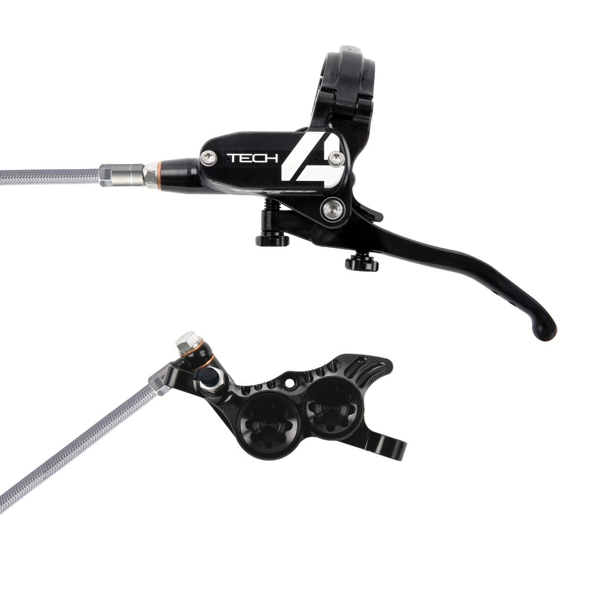 Coppia di tubi freno HOPE TECH 4 V4 Aviation Nero