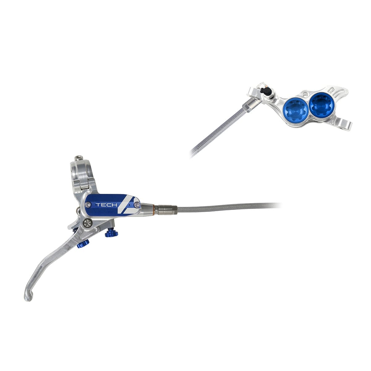 Coppia di tubi freno HOPE TECH 4 E4 Aviation Argento/Argento