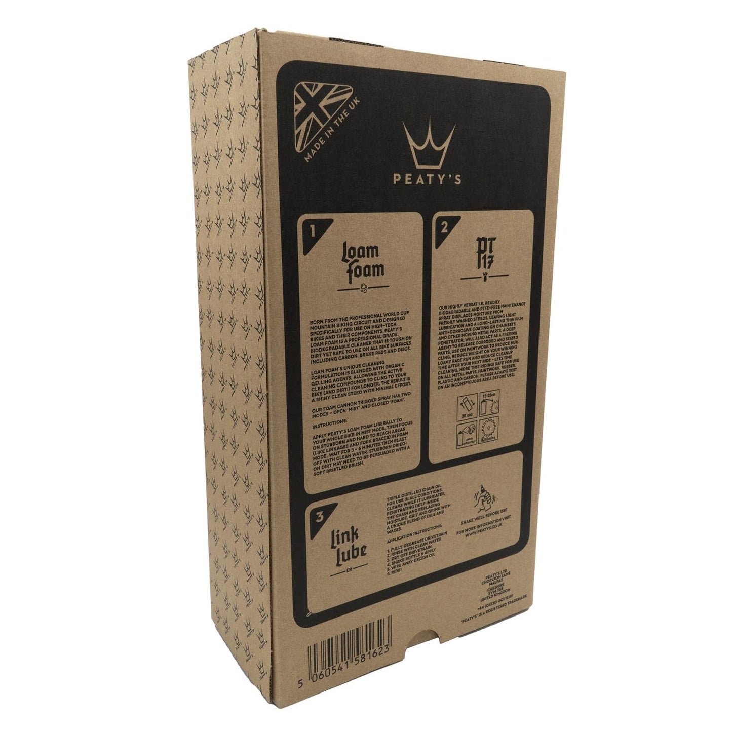 Kit di manutenzione PEATY'S WASH PREVENT LUBRICATE STARTER PACK