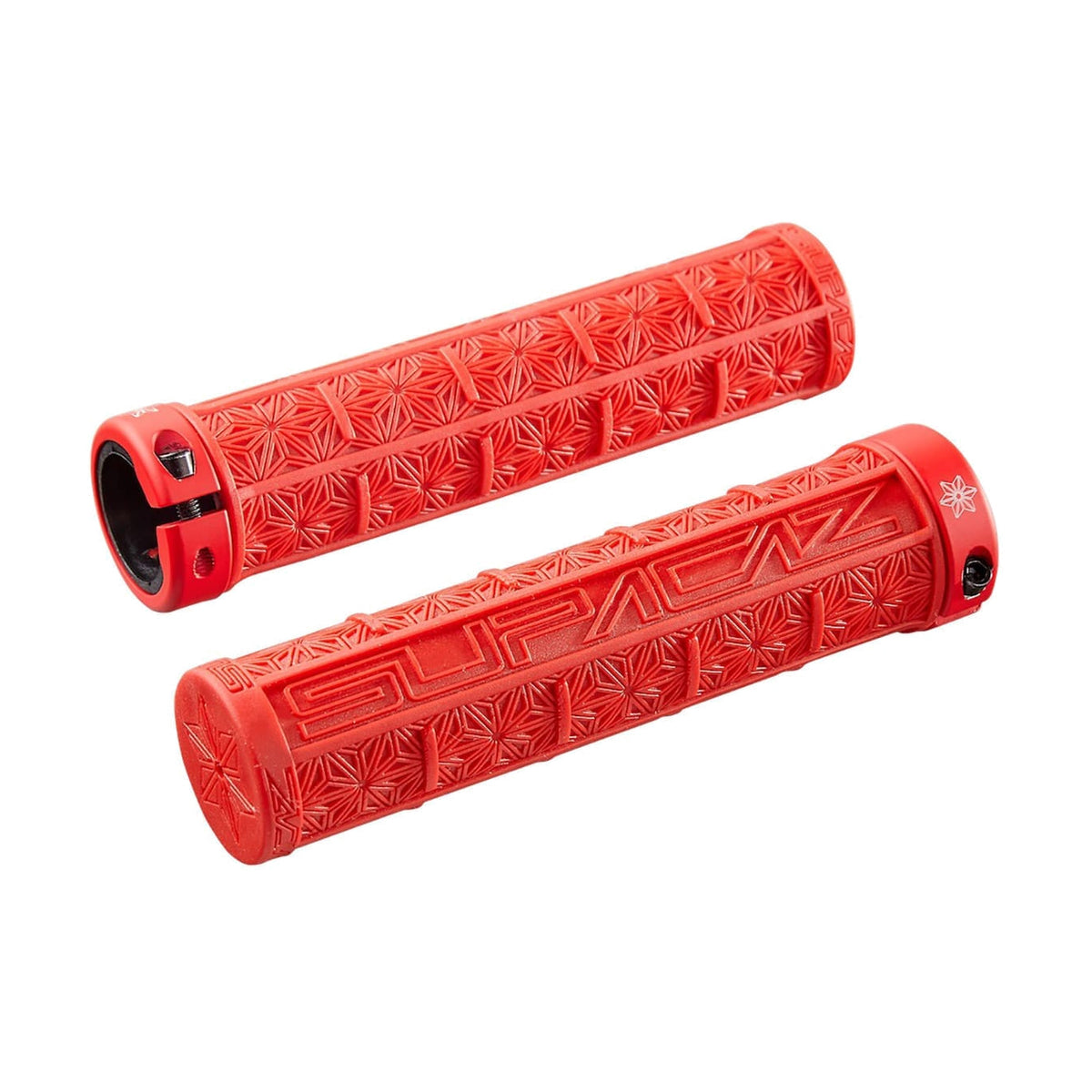 Manopole SUPACAZ GRIZIPS Lock-On Rosse
