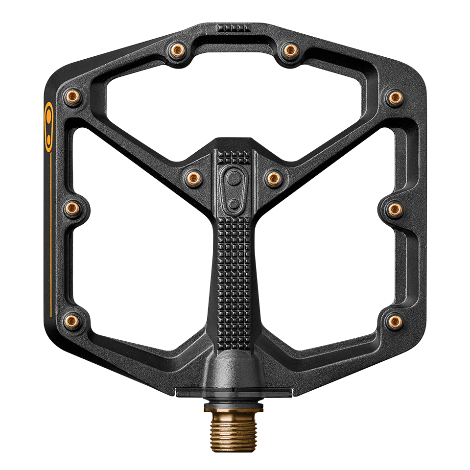 CRANKBROTHERS STAMP 11 Pedali piatti grandi neri/oro