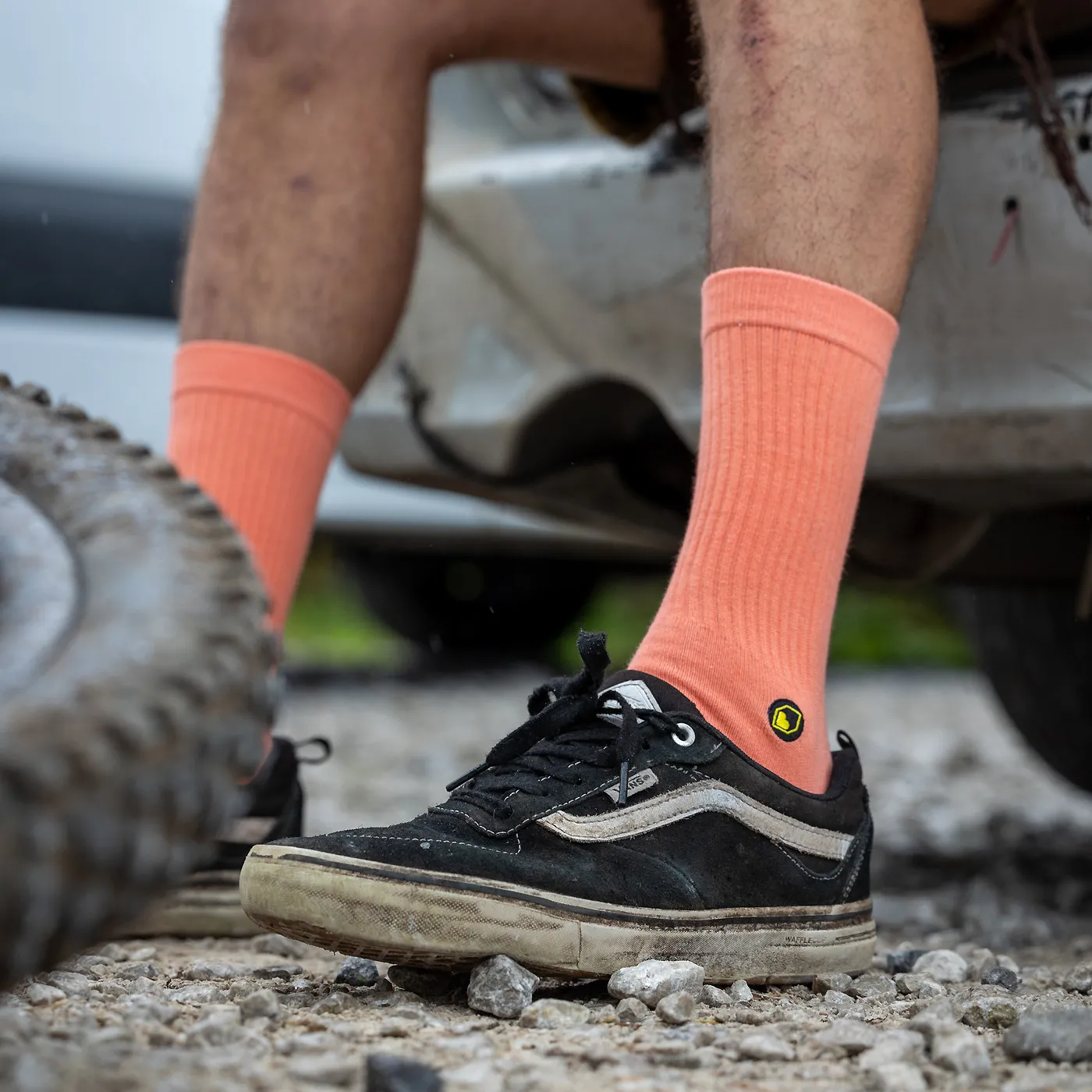 BURGTEC EVERYDAY CREW Calzini Arancione