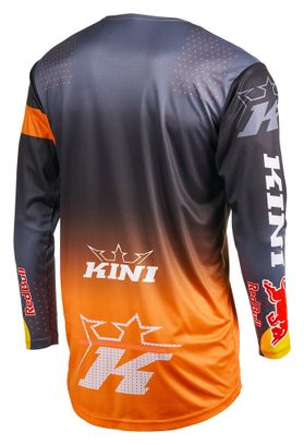 Maglia O'NEAL MXC Kini Red Bull 2.0 a maniche lunghe grigia/arancione - vista posteriore