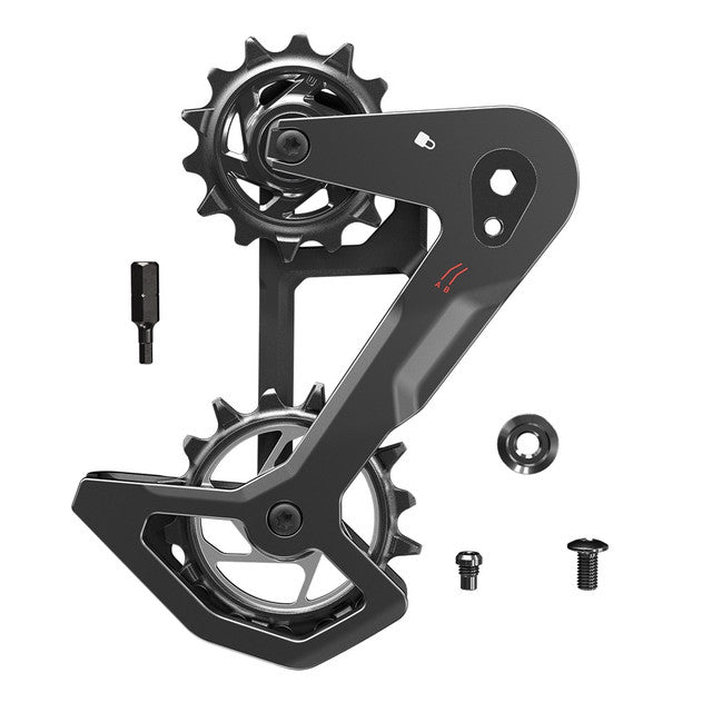 Gabbia deragliatore completa SRAM T-TYPE EAGLE AXS Carbon (senza molla di smorzamento)