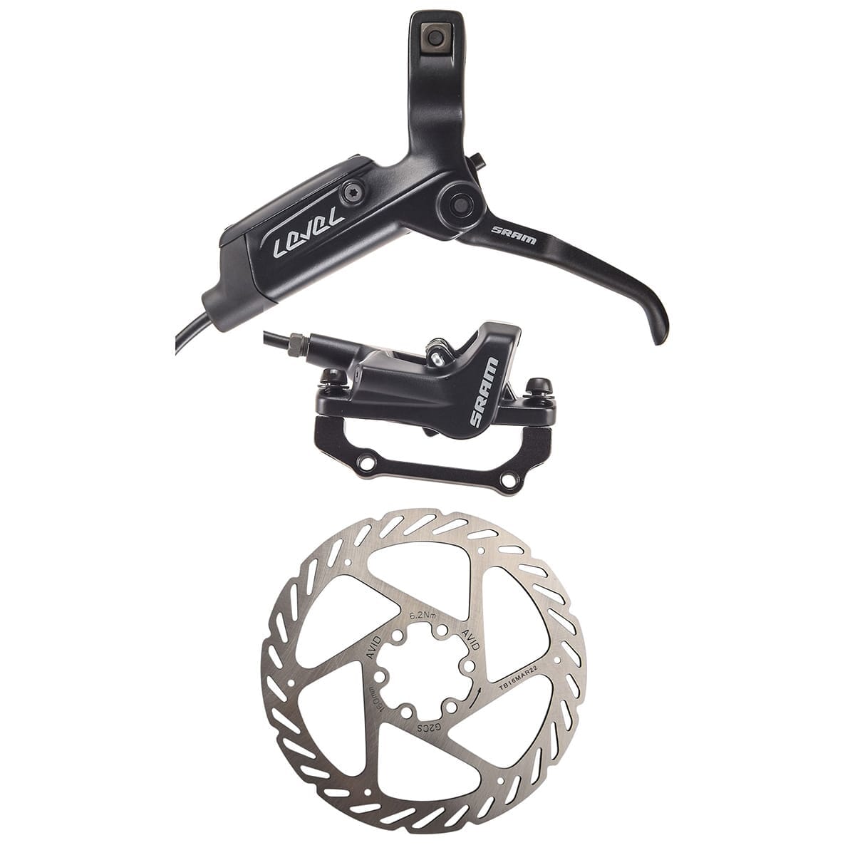 Coppia di freni a disco SRAM LEVEL Black