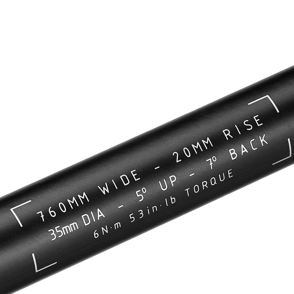 Manubrio TRUVATIV DESCENDANT in carbonio rialzato 20mm 760mm