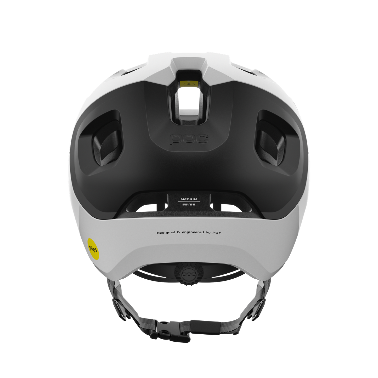 POC AXION RACE MIPS Casco MTB Bianco/Nero Opaco