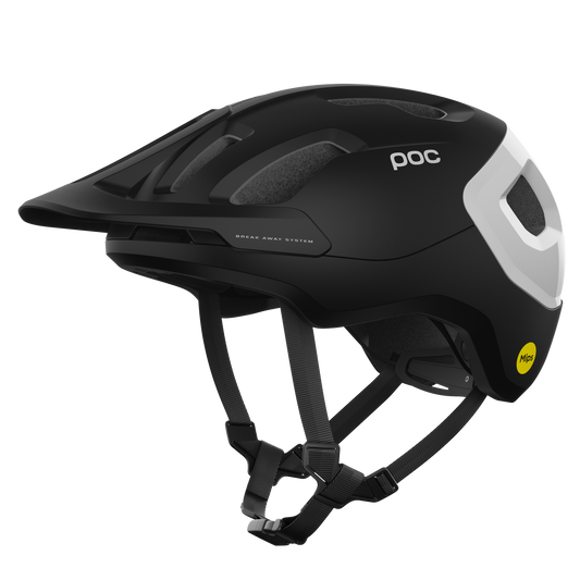 POC AXION RACE MIPS Casco MTB Nero/Bianco opaco
