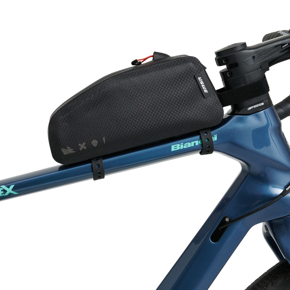 USWE TOP TUBE ZIPPERED 1,2 L Borsa da telaio Nero