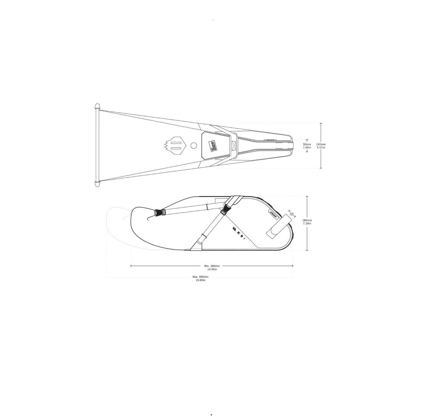 USWE BORSA A SACCO ROLLTOP 9 L Nero