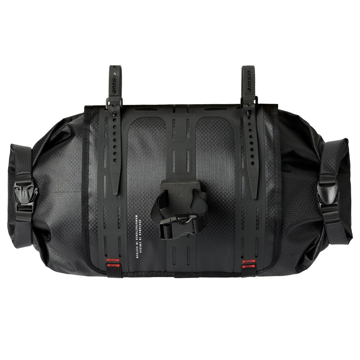 USWE ROLL TOP 9 L Borsa da manubrio nera