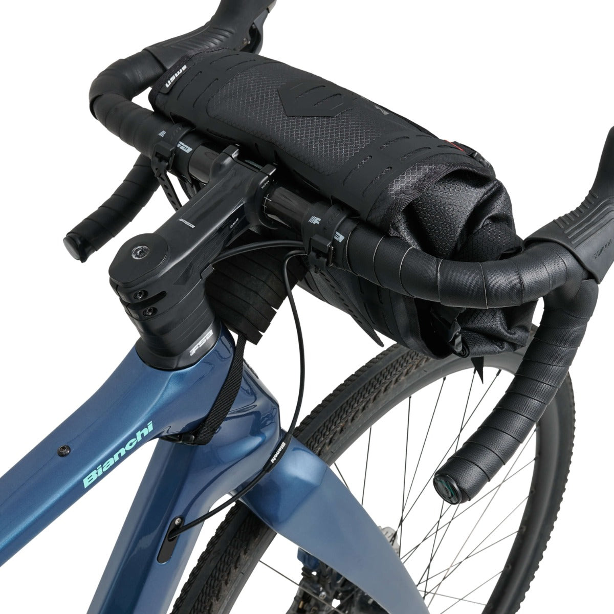 USWE ROLL TOP 9 L Borsa da manubrio nera
