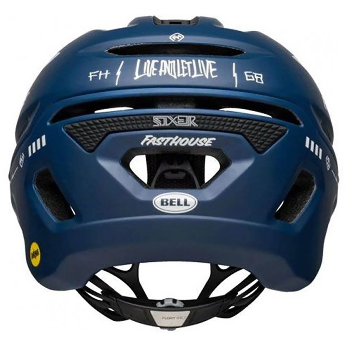Casco MTB BELL SIXER MIPS FAST HOUSE Blu/Bianco