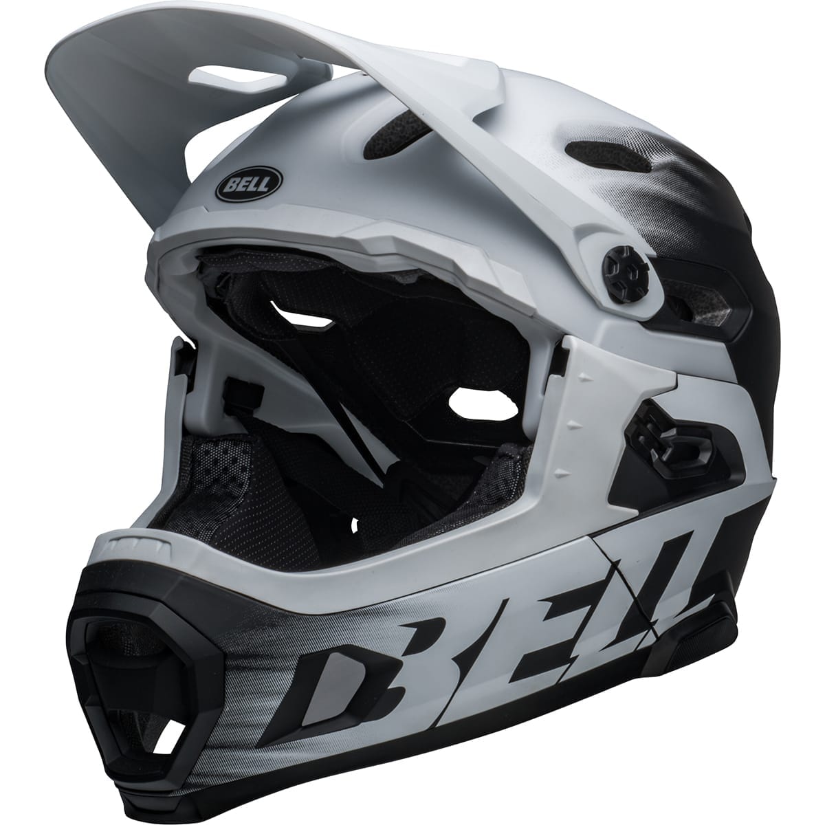 Casco MTB BELL SUPER DH MIPS Nero opaco Bianco Probikeshop