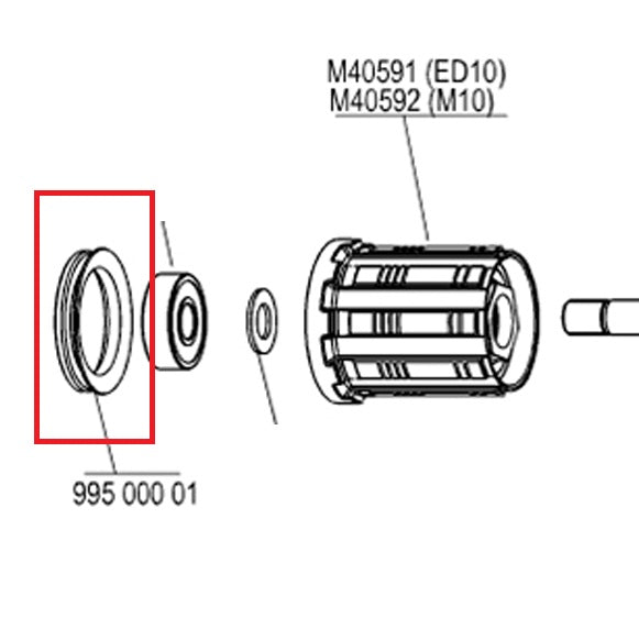 Guarnizione a labbro MAVIC per corpo ruota libera FTS-L/FTS-X