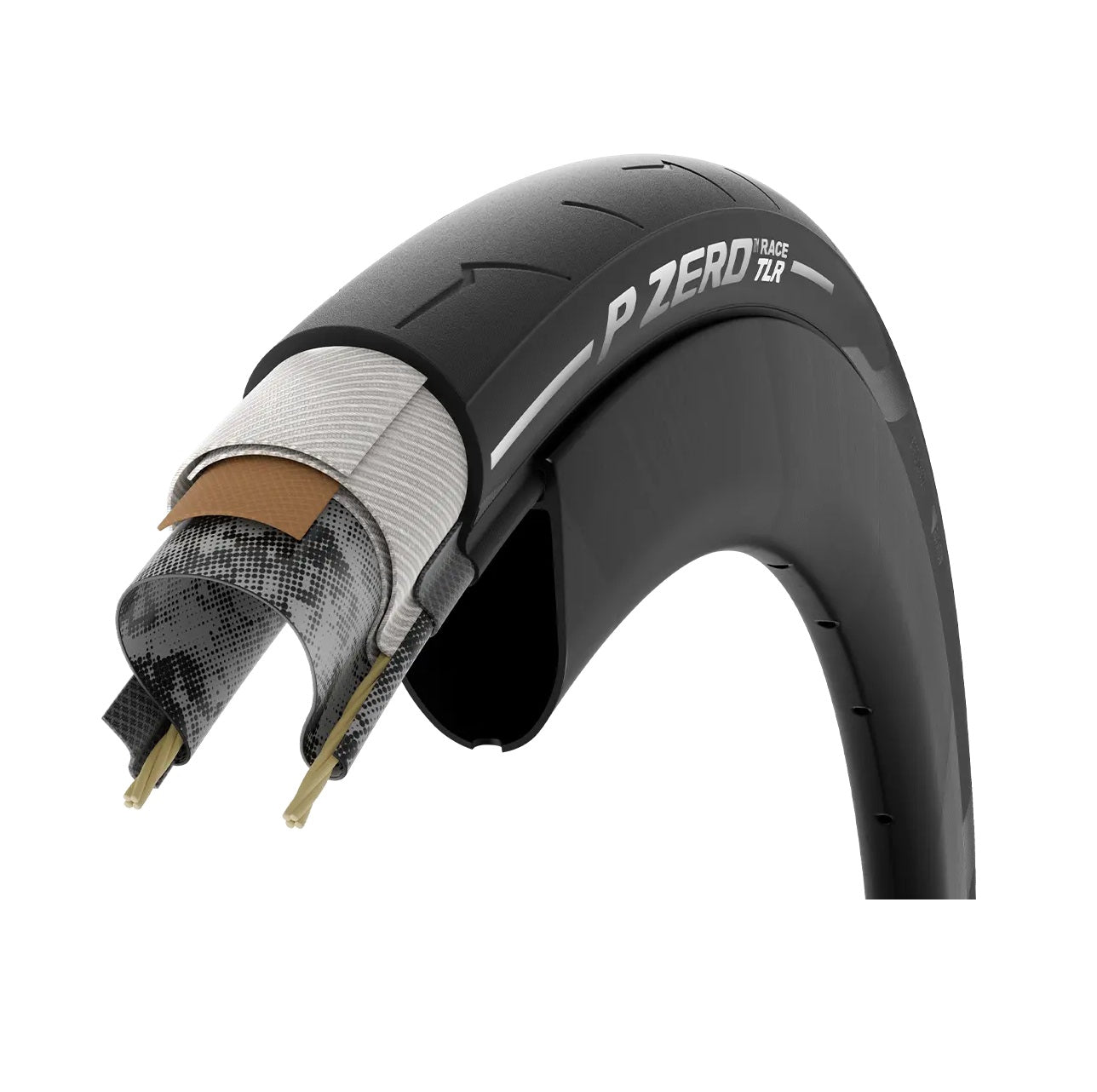 PIRELLI P ZERO RACE TLR 700c Tubeless Ready Copertoni marrone