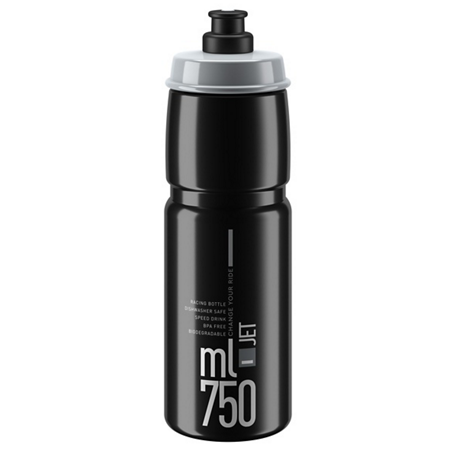 Borraccia ELITE JET Logo Nero Grigio