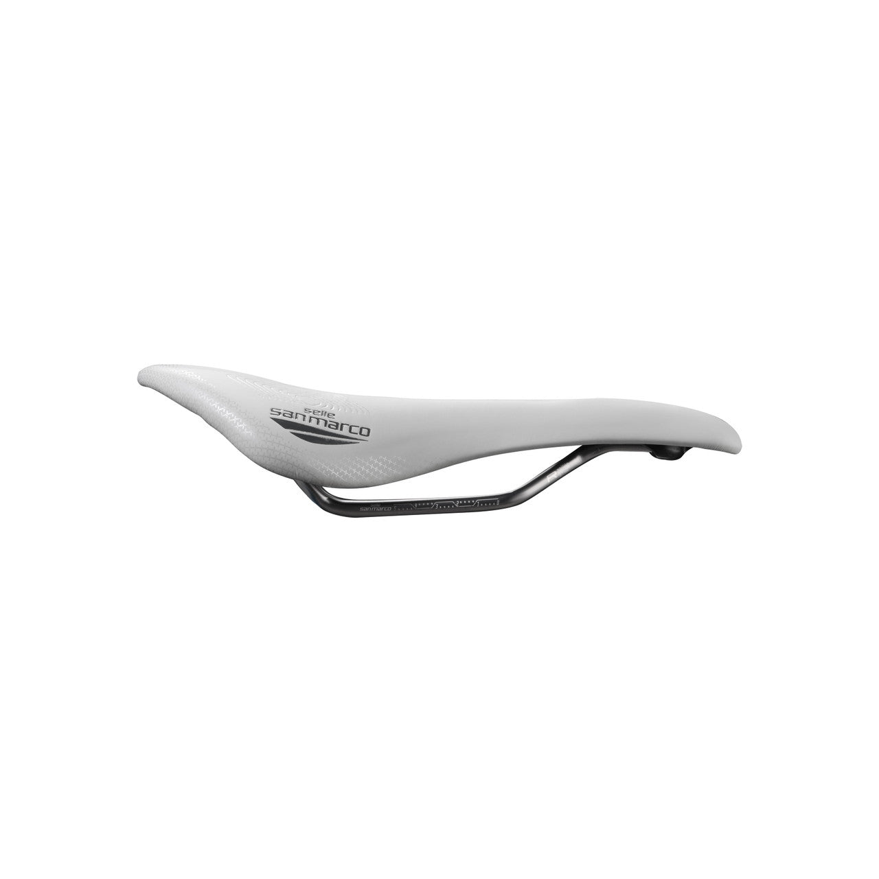 Sella SAN MARCO ALLROAD SUPERCOMFORT OPEN-FIT RACING L3 Larghezza 146mm Binari in acciaio Xsilite Grigio/Bianco