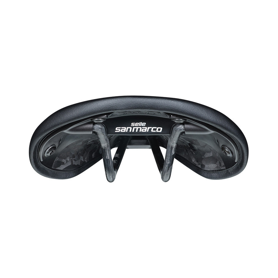 Sella SAN MARCO REGAL SHORT OPEN-FIT CARBON FX L3 Larghezza 165mm Binari in carbonio