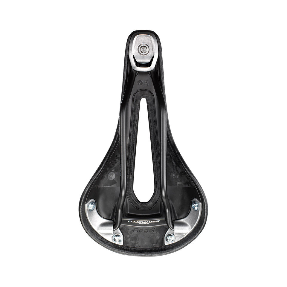 Sella SAN MARCO REGAL SHORT OPEN-FIT DYNAMIC S2 Larghezza 140mm Binari in manganese