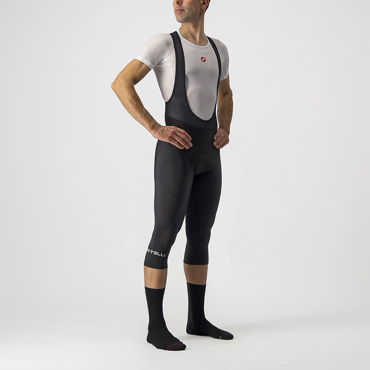 CASTELLI ENTRATA THERMAL 3/4 Bibtights Nero